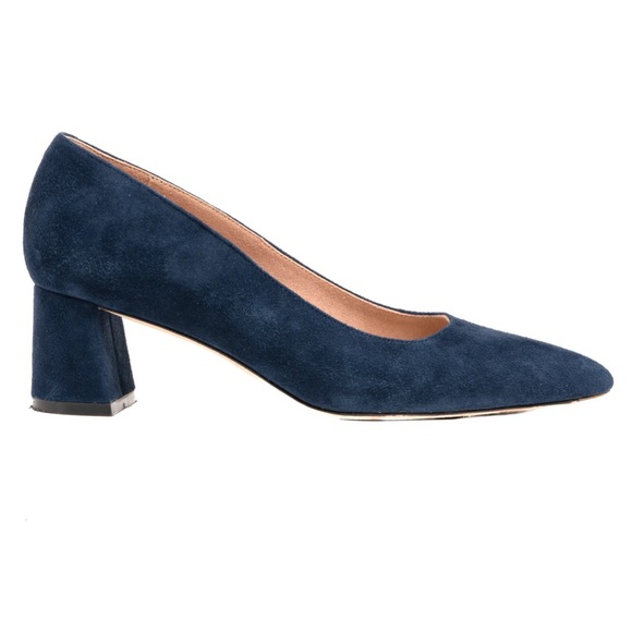 Ally Shoes Shoes - NWOT Ally Shoes Noble Suede Lower Block Heel | women’s size: 38.5 C | navy